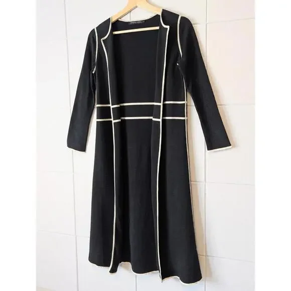 Vintage y2k silk cotton knitwear dress & cardigan set - Picture 2 of 8